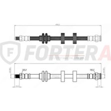 Fortera Fren Hortumu Ön Doblo 01-09