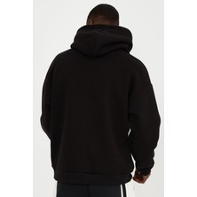 Kargasa Oversize Unisex Siyah Sweatshirt