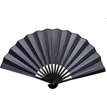 Avensyy Plastik Kumaş Yelpaze 12'li Füme