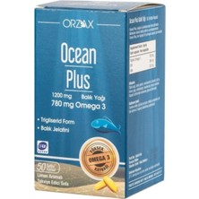 Orzax Ocean Plus Omega 3 1200 Mg 50 Kapsül-Blıster