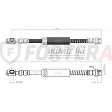 Fortera Fren Hortumu Ön Golf V Vi Touran A3 Superb 03-09