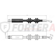 Fortera Fren Hortumu Ön Megane Iv Scenic Iv Talisman 2016-