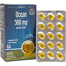 Orzax Ocean 500 Mg Balık Yağı Limon Aromalı
