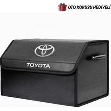 Autowise Toyota Marka Logolu Oto Bagaj Organizer Çanta Oto Bagaj Çantası 2 Bölmeli Suni Deri