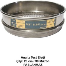 Labolist Analiz Test Eleği - Çap: 20 cm 30 Mikron Paslanmaz Çelik