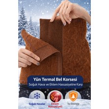 Yünlü Bel Korsesi – Unisex Isı Yalıtımlı Bel Kemer Korse