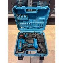 Eagletech 12V Çift Akülü Darbeli Şarjlı Matkap Dijital Göstergeli Akülü Vidalama