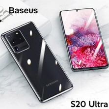 Eldenör Baseus Simple Case Samsung Galaxy S20ULTRA Şeffaf Silikon KILIF-(5775)
