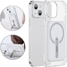 Eldenör Baseus iPhone 13 6.1inç Manyetik Magsafe Standlı Silikon KILIF-(5775)