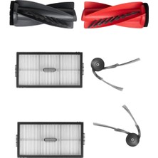 Ropalde Roborock Saros 10R Robot Süpürge Uyumlu Ana Fırça,hepa Filtre,yan Fırça-6'lı-Yedek Parça Seti