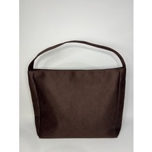 Özbu Büyük Boy Süet Omuz Çantası