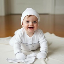 Gaye 0-3 Ay Erkek Bebek Şirin Ayıcık Nakışlı %100 Pamuk 5li Set