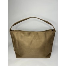 Özbu Büyük Boy Süet Omuz Çantası