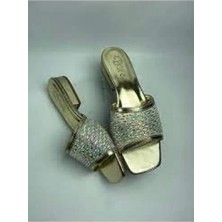 Ortu Gold Cilt Işlemeli Terlik