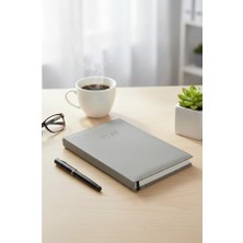 ArtMaster 2026 Ajanda Gri Thermo Kapak 14X20 cm 1 Adet 168 Yaprak Çizgili Ajanda Okul Ev Ofis Ajandası Günlük Planlayıcı AJ992