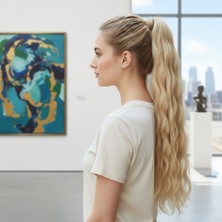 Lastik Tokalı At Kuyruğu Su Dalgalı / Balköpüğü Platin Röfle