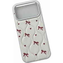 TG Case Store Iphone 17 Pro Fiyonk Desenli Puff Telefon Kılıfı