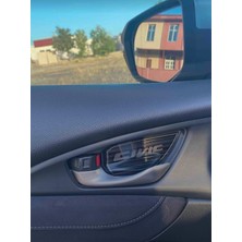 Honda Civic Fc5 Için Uyumlu Kapı Açma Kolu Kaplama Füme -Iç Koruma Füme Renk