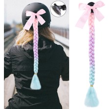 Motosiklet Kaskı Simli Örgülü At Kuyruğu / ACM25S