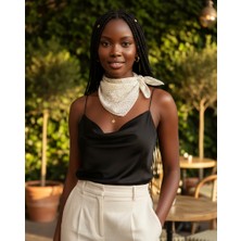 Tüko Store Puantiye Desenli Şifon Fular