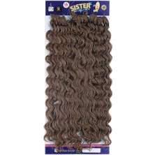 Afro Dalgası Saç / Açık Kahve 8