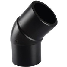 Tega Hdpe Spigot Açık Dirsek 125 mm 45 Derece