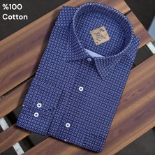 Eren Style Klasik %100 Cotton Uzun Kollu Terletmeyen 4 Mevsim Gömlek (Regular Kalıp)