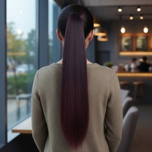 Tokalı Düz At Kuyruğu / Koyu Kızıl