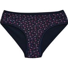 ModaSize Pamuklu Geniş Kenarlı Likralı Desenli Bato Kadın Külot Desen 4