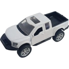 Çek Bırak Metal Arazi Aracı 13 cm - Beyaz