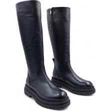 Cassido C2022 Hakiki Deri Siyah Kadın Binici Tarz Çizme