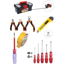 12 Parça Çok Amaçlı El Aleti Seti, Pratik Takım Çantasıyla Kullanıma Hazır