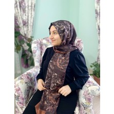 Ahsen şal ve Aksesuar Scarfella  Desenli Natural Şal