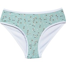 ModaSize Pamuklu Geniş Kenarlı Likralı Desenli Bato Kadın Külot Desen 3