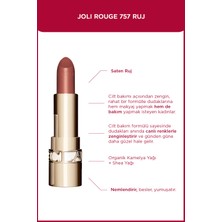 Clarins Dudakları Anında Zenginleştiren Nemlendirici Kalıcı Saten RUJ-757