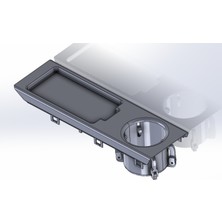 BMW E46 Orta Konsol İçecek Tutucu _ Cep Telefonu Tutucu - Bardak Tutucu _ Cep Telefonu Tepsisi - K1016