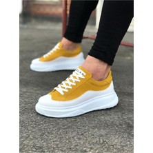 Beyaz Sarı Erkek Ayakkabı