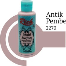 Rich Multi Surface 2270 Antik Pembe Akrilik Boya 120 cc