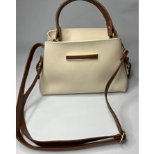 Özbu Çift Renk Detaylı El & Omuz Çanta