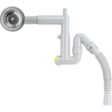 Akkon Premium Çöpmak Teleskopik ve Körüklü Lavabo Sifonu