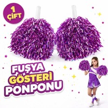 Brf Bfs 1 Çift ( 2 Adet ) Fuşya Renk 23 Nisan 19 Mayıs 29 Ekim Okul Gösteri Ponponları