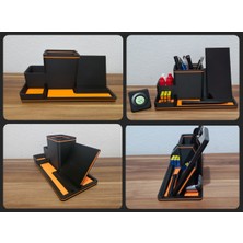 TriVox3D Kişiye Özel Yazılı Masaüstü Kalemlik Organizer (Renkler ve Yazılar Opsiyoneldir)