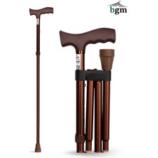 Katlanabilir Denge Bastonu, Ayarlanabilir, Yüksek Kalite, Kahverengi-Bronz