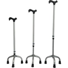 Hafif ve Dayanıklı 3 Ayaklı Alüminyum Denge Bastonu, Stabil Yürüyüş Sağlar