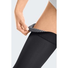 Diz Üstü Silikon Bantlı Açık Burun Çorabı, Rahat ve Şık Tasarım