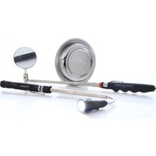 LED Lamba, Muayene Aynası ve Paslanmaz Alet Tutucu Manyetik Tepsi Seti