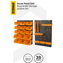 35 Parça Duvar Panel Seti, Modern ve Şık Tasarım, 410X21X585 mm