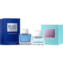 Antonio Banderas Yeni Formulü Ile Teninizde Gün Boyu Kalıcı Blue Seduction 100 ml + Blue Seduction 80 ml