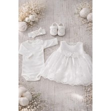 Tiasis Bebek Mevlüt Özel Gün Elbisesi 0-3 Ay 4 Lü Kutulu Set