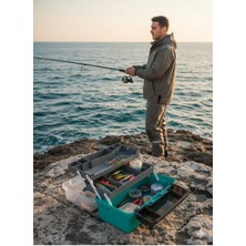 15" Balıkçı Çantası, Raflı, Pratik ve Şık Tasarım